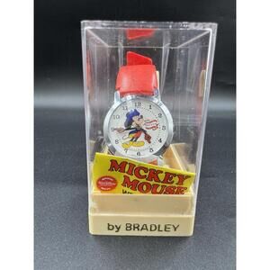 Bradley Mickey Mouse Bicentennial Watch 1976 Swiss In Box Commemorative Edition